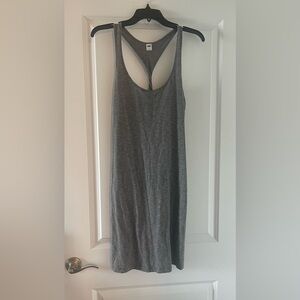 Old Navy Heather Gray Knit Tank Dress/Swim Coverup sz S